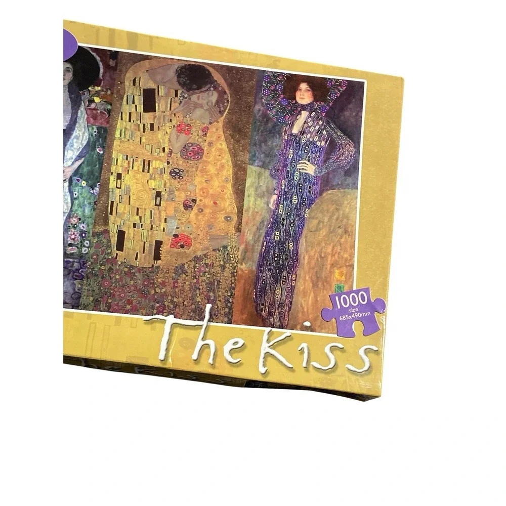 Gustav Klimt The Kiss 1000 Piece Jigsaw Puzzle Sealed Pieces Complete